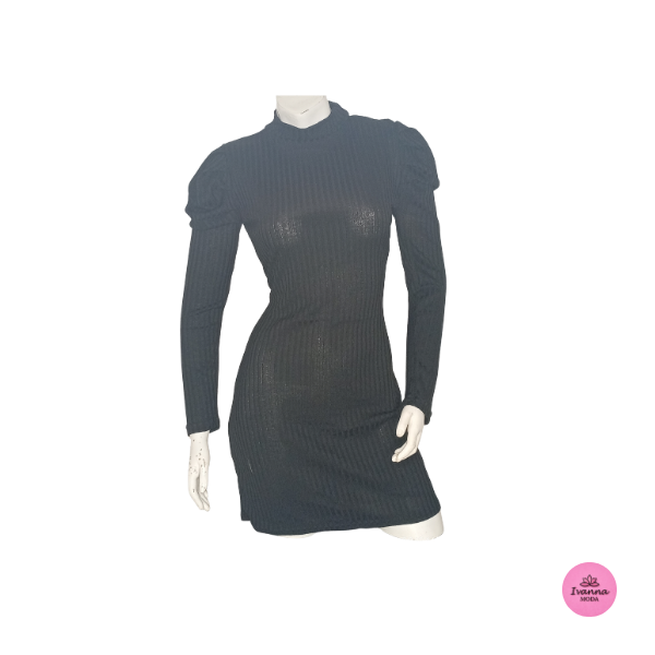 Vestido Manga Larga Ajustado