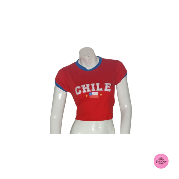 Polera Crop Chile para Mujer