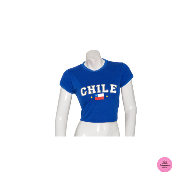 Polera Crop Chile para Mujer