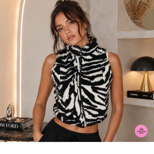 Chaleco animal print